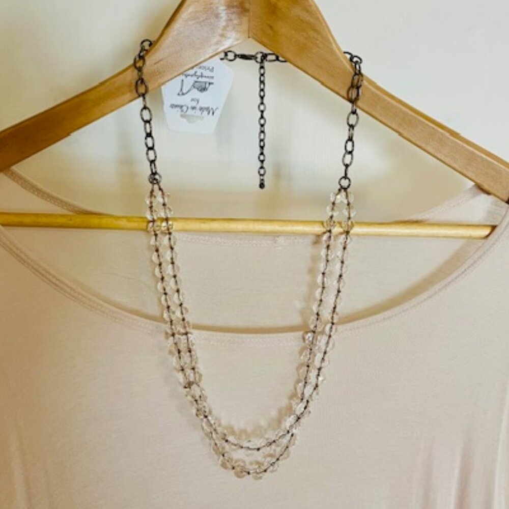 Crystal Bead Graduated Necklace – new with tag - Picture 2 of 5